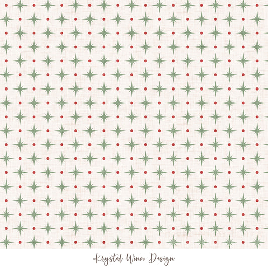 Christmas Cookie Starburst Green KW1318
