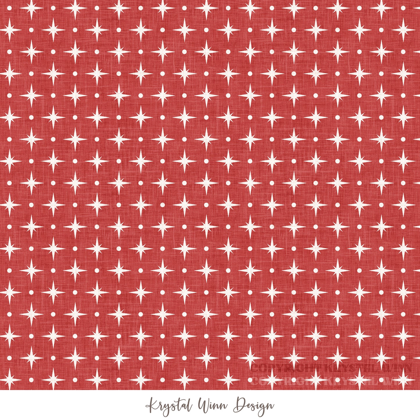 Christmas Cookie Starburst Red KW1319