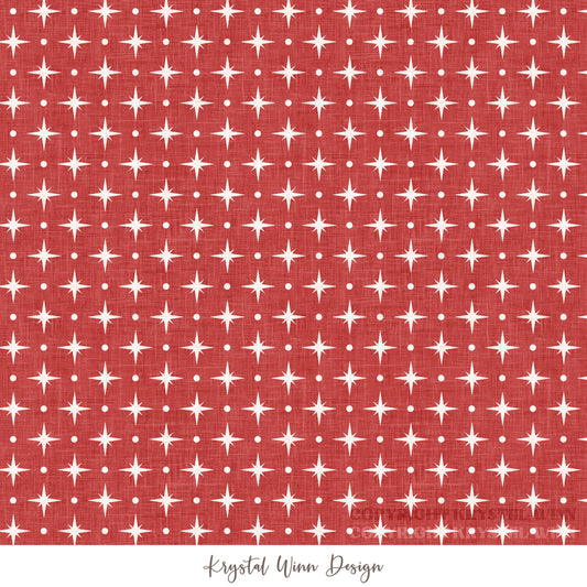 Christmas Cookie Starburst Red KW1319