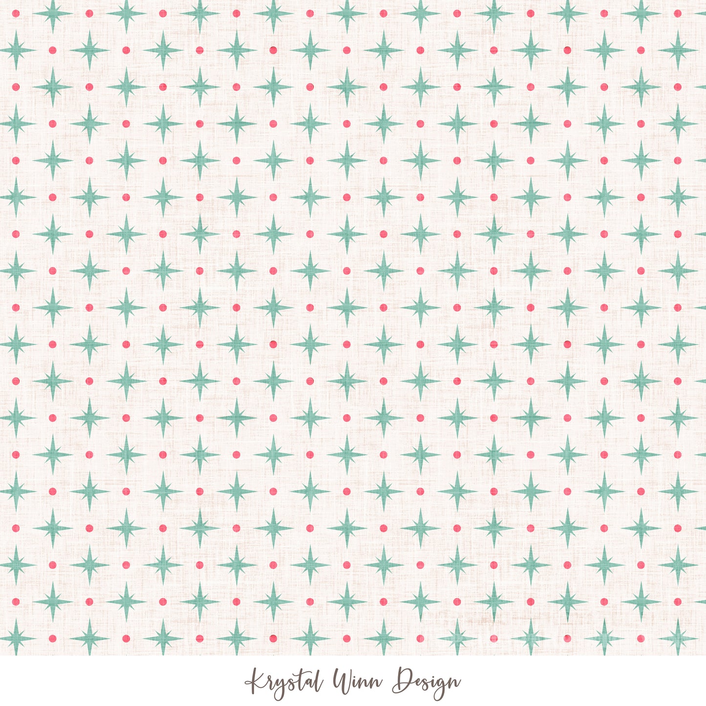 Christmas Cookie Starburst Teal KW1320