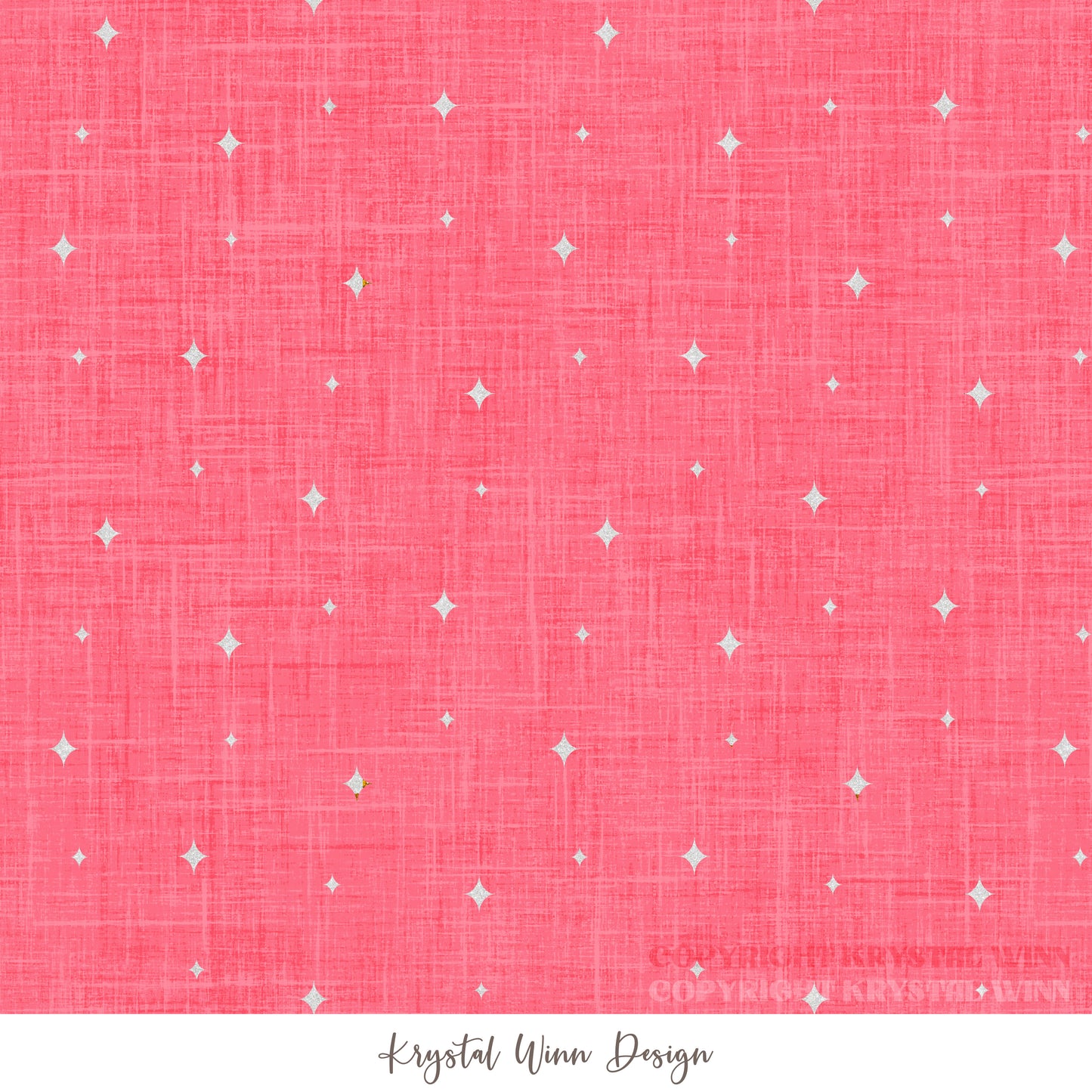 Christmas Cookie Stars Hot Pink KW1322