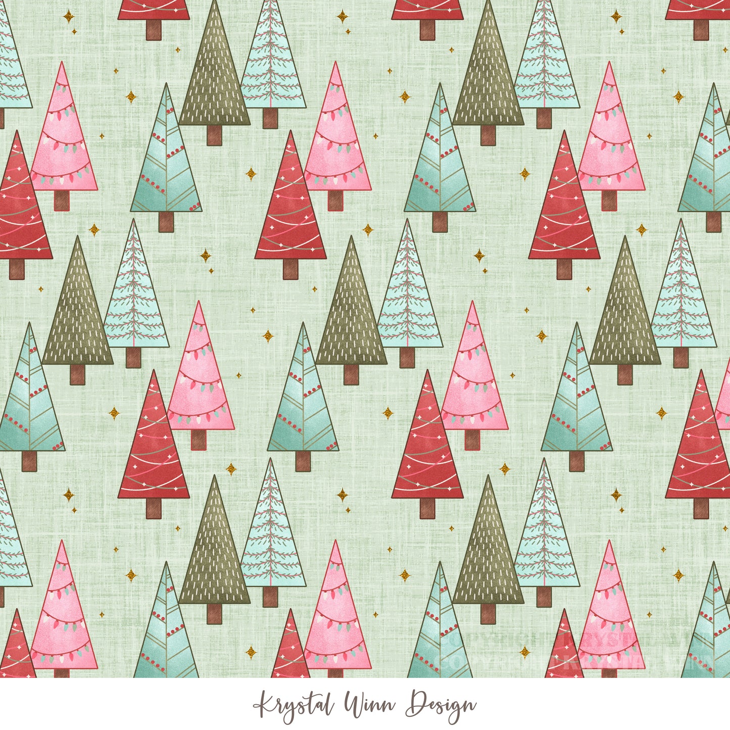 Christmas Cookie Trees Mint KW1336