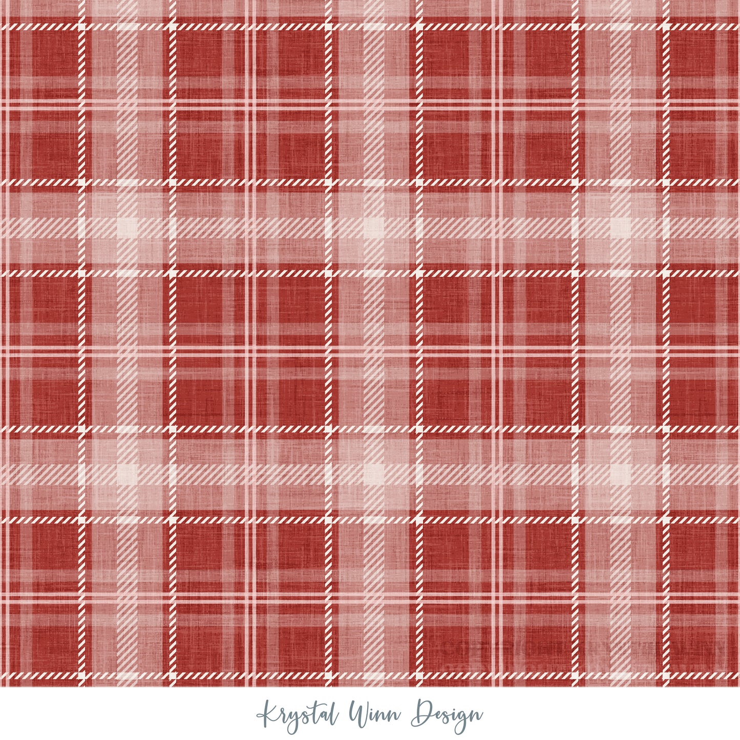 Christmas Faux Flannels Plaid Rudolph KW1065