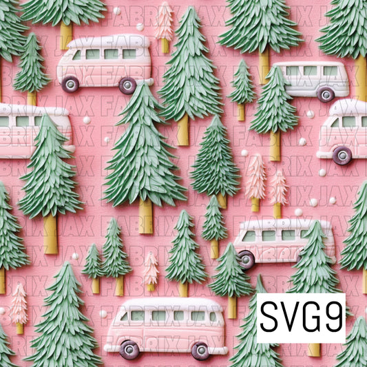Christmas Retro Bus SVG9