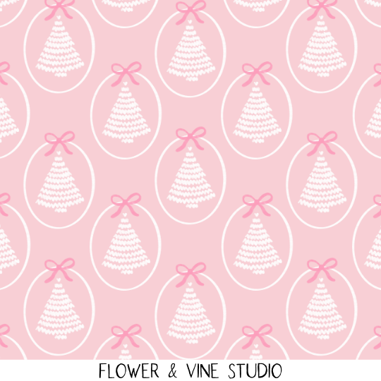 Christmas Trees Pink