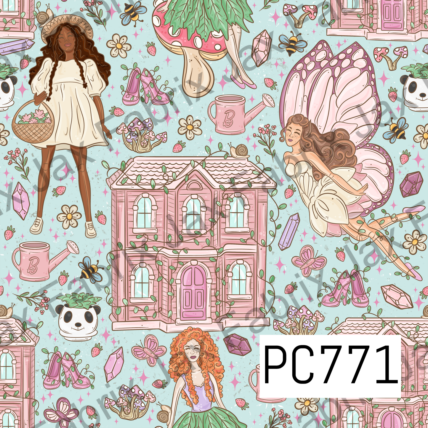 Cottagecore Fairy Dolls Blue PC771