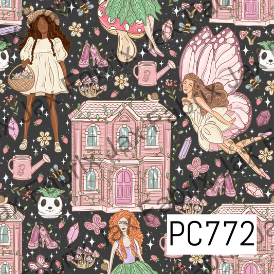 Cottagecore Fairy Dolls Charcoal PC772