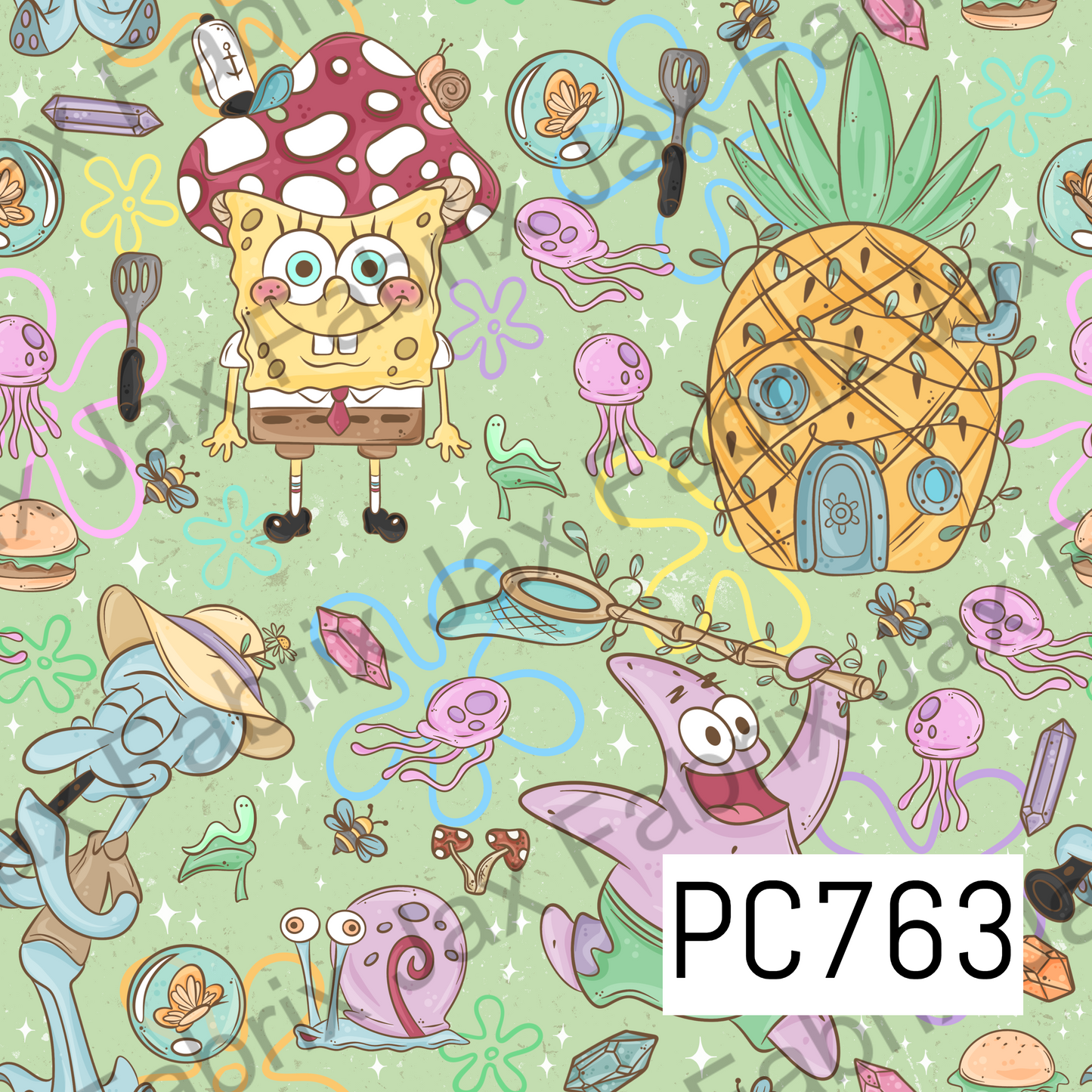Cottagecore Sponge Green PC763