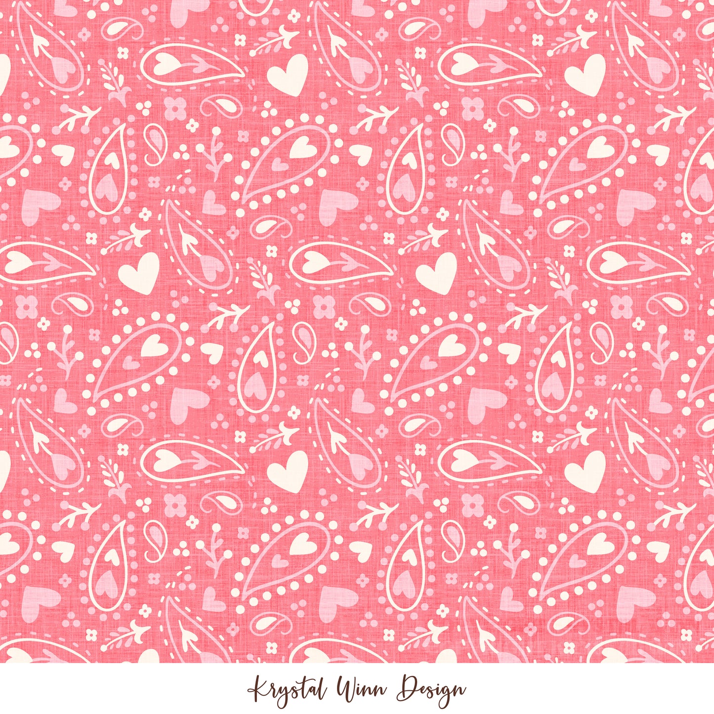 Cowboy Valentine Bandana Pink KW1430