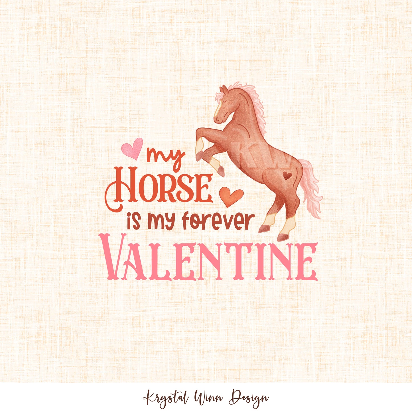 Cowboy Valentine Horse Panel KW1410