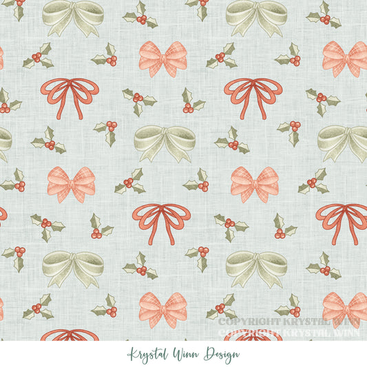 Dear Santa Bow Mint KW1389