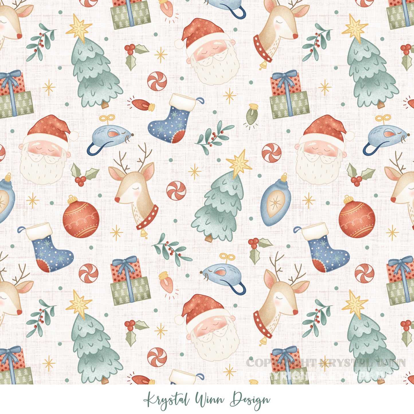 Dear Santa Night Before Christmas White KW1393