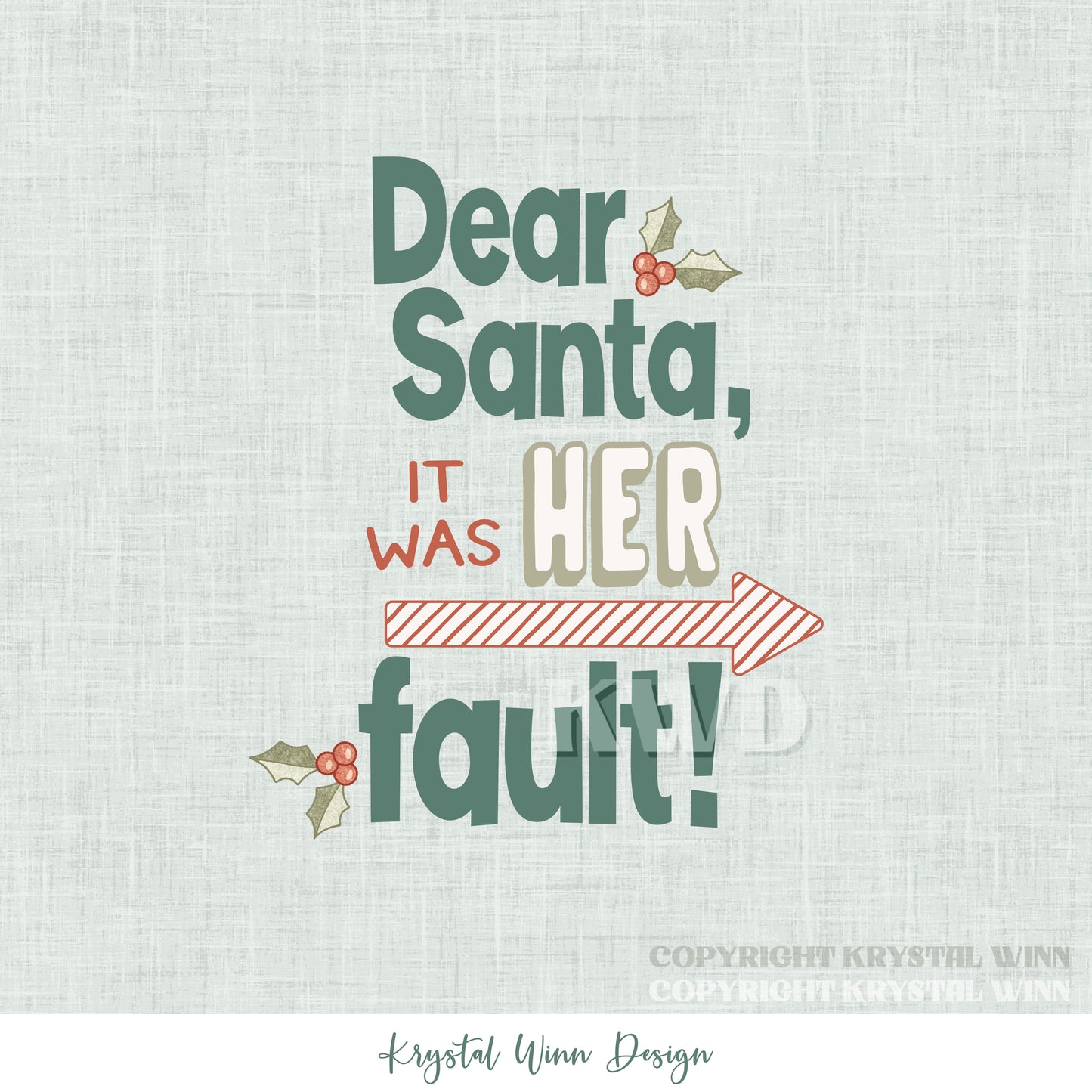Dear Santa Panel KW1369