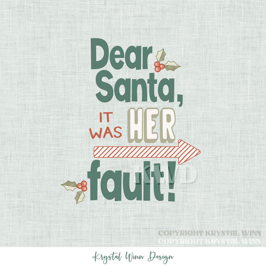 Dear Santa Panel KW1369