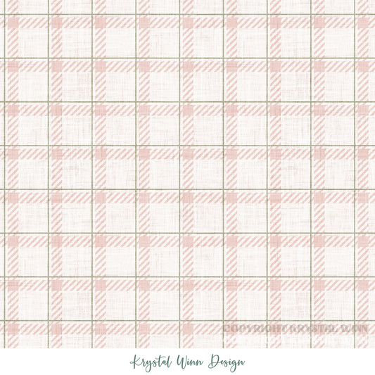Dear Santa Plaid Pink KW1364