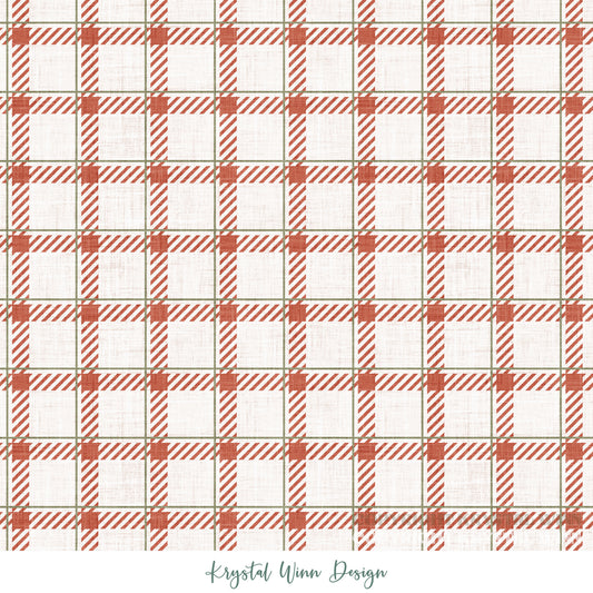 Dear Santa Plaid Red KW1363