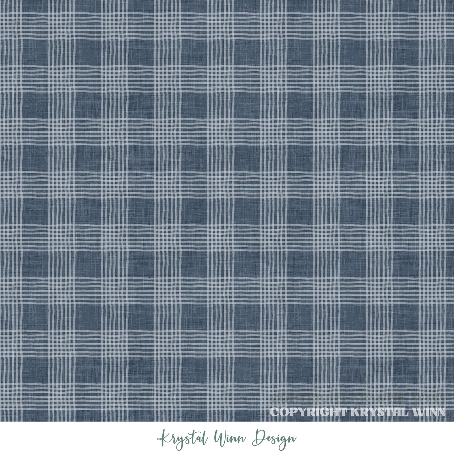 Dear Santa Plaid Navy KW1360