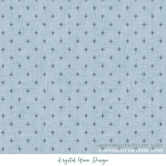Dear Santa Star Dot Blue KW1357