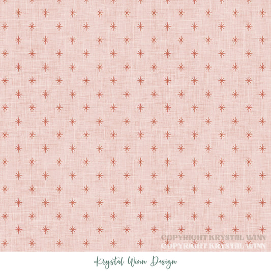Dear Santa Star Dot Pink KW1354