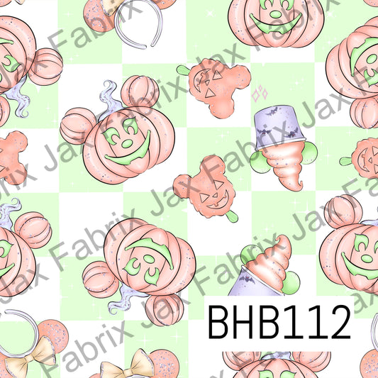 Pumpkin Ears Halloween Check BHB112