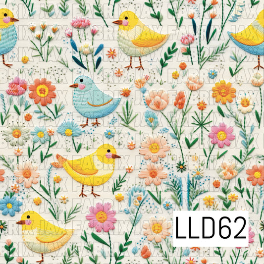 Embroidery Easter Chicks LLD62