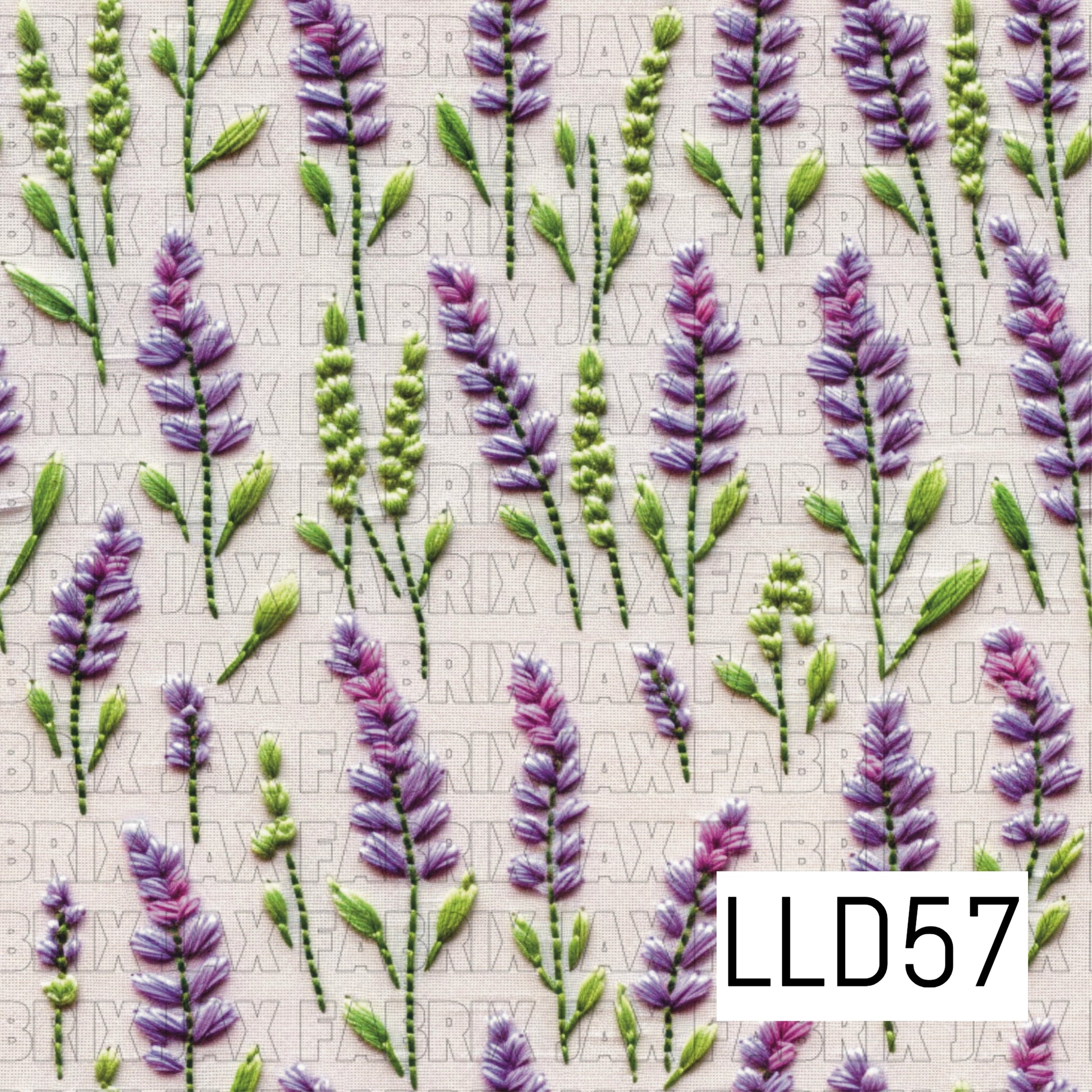 embroidery lavender flower Embroidery Lavender LLD57