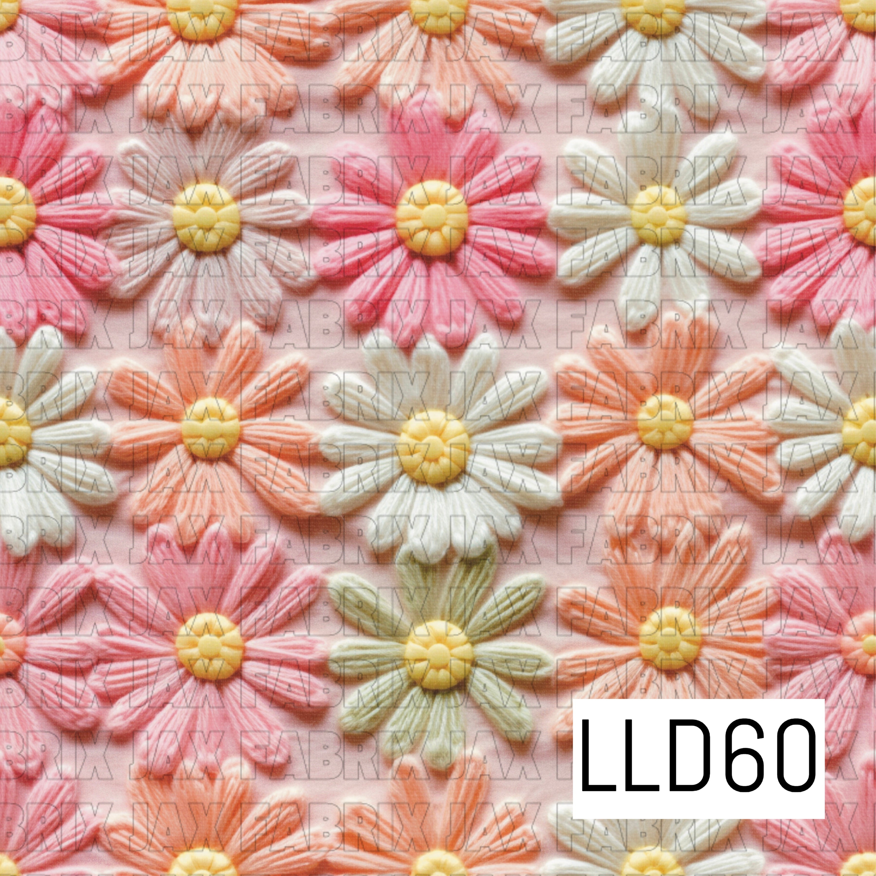 Embroidery Pastel Daisies LLD60 – Jax Fabrix