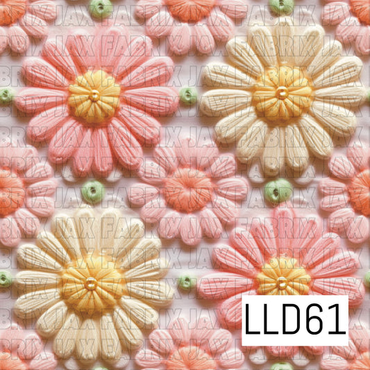 Embroidery Pastel Daisies LLD61