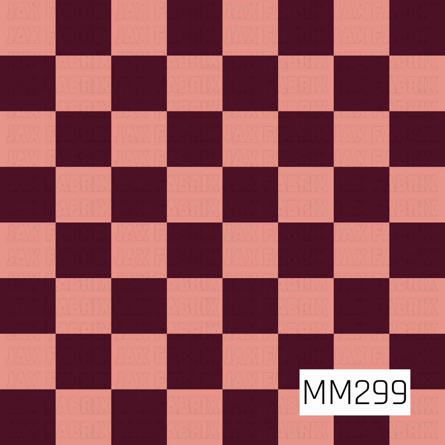 A classic seamless checkerboard pattern featuring alternating deep plum and warm blush pink squares. This simple yet timeless design offers a cozy fall-inspired color palette that works beautifully as a versatile coordinate for seasonal and everyday collections.
