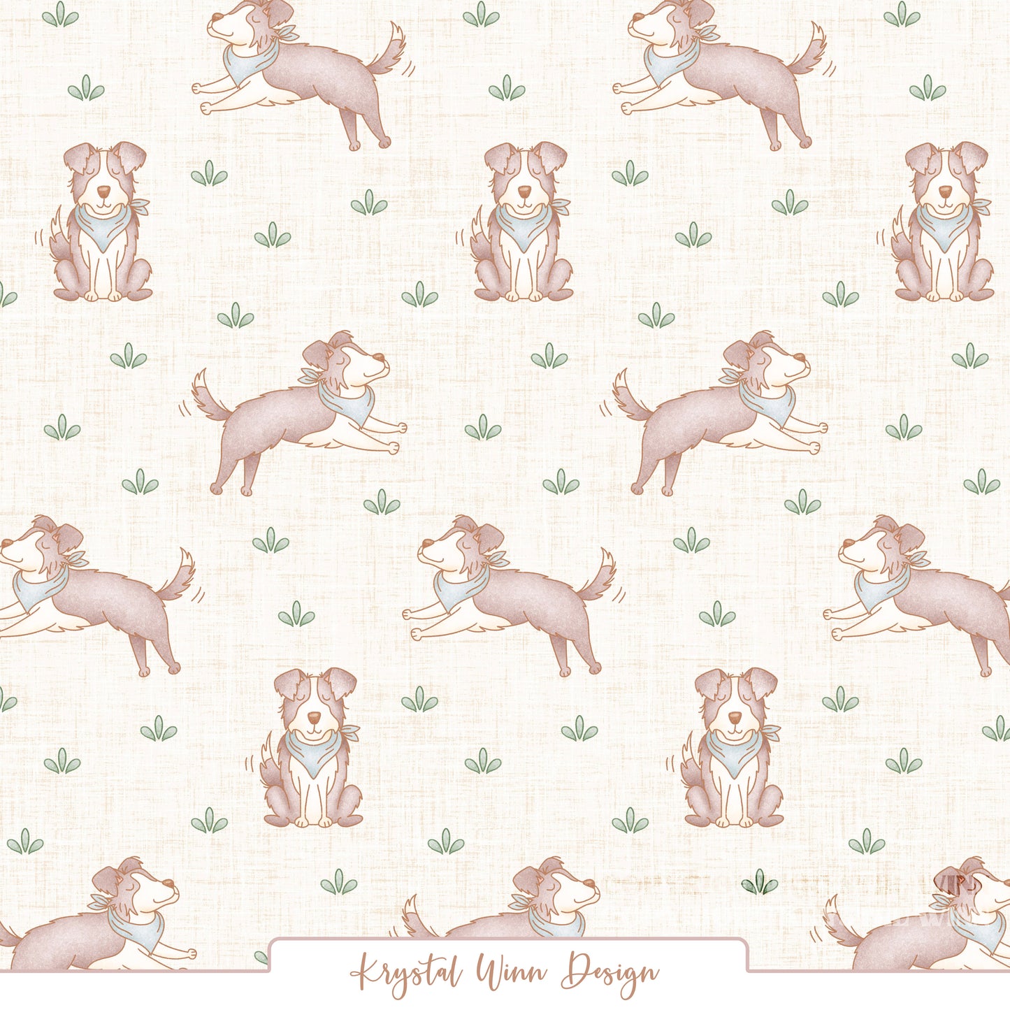 Farmyard Dogs White KW1474