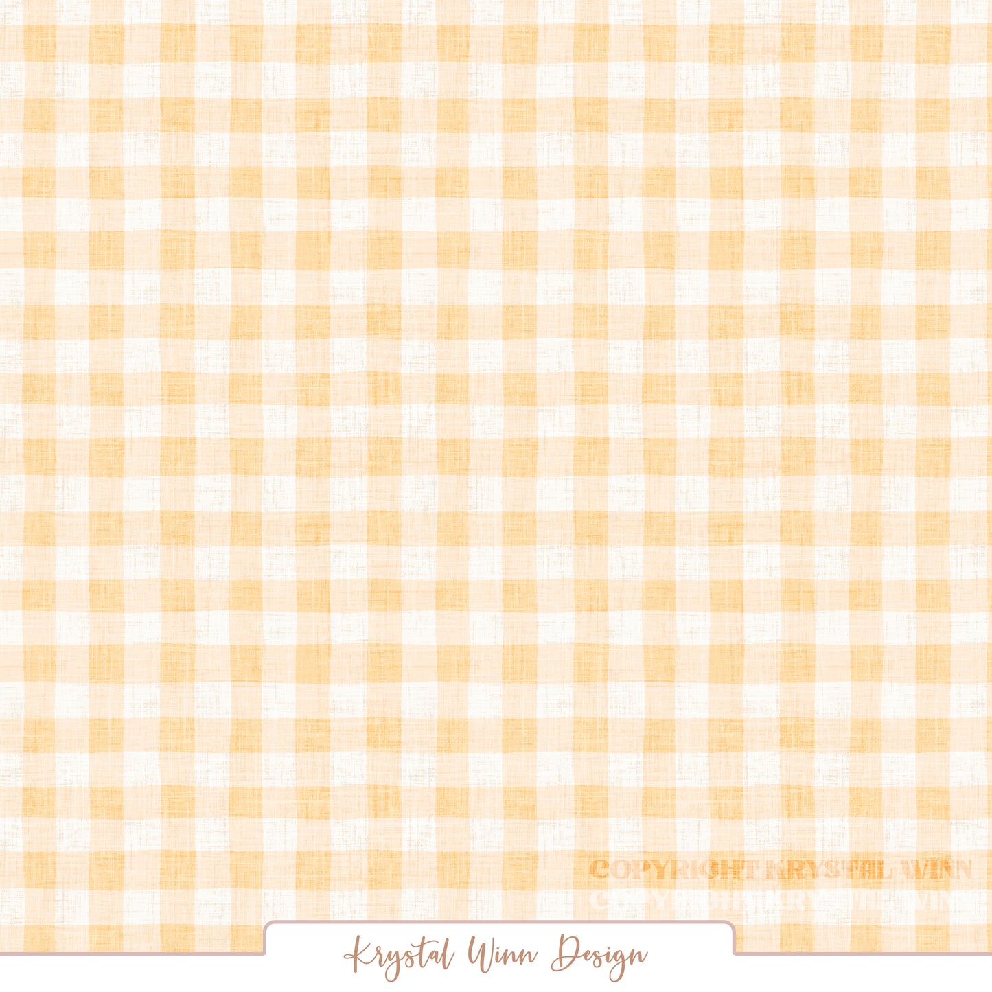 Farmyard Gingham Yellow KW1462