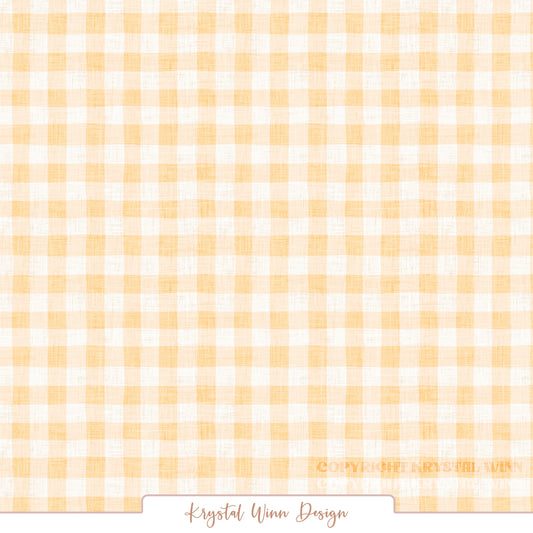 Farmyard Gingham Yellow KW1462