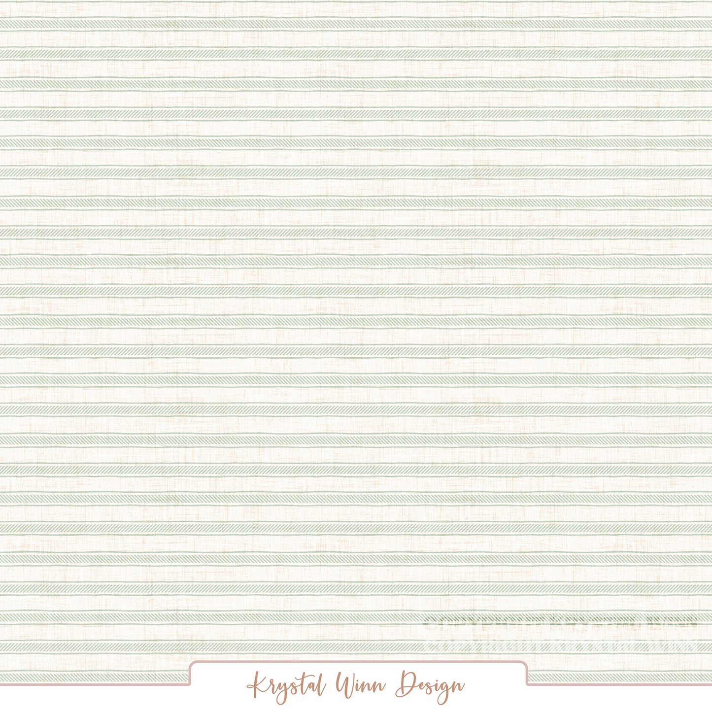Farmyard Stripes Green KW1445
