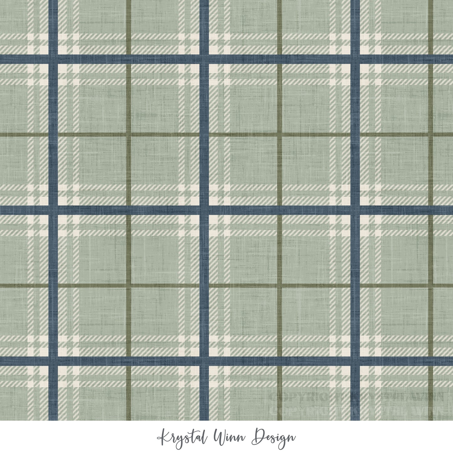 Faux Flannel Autumn Plaid KW921