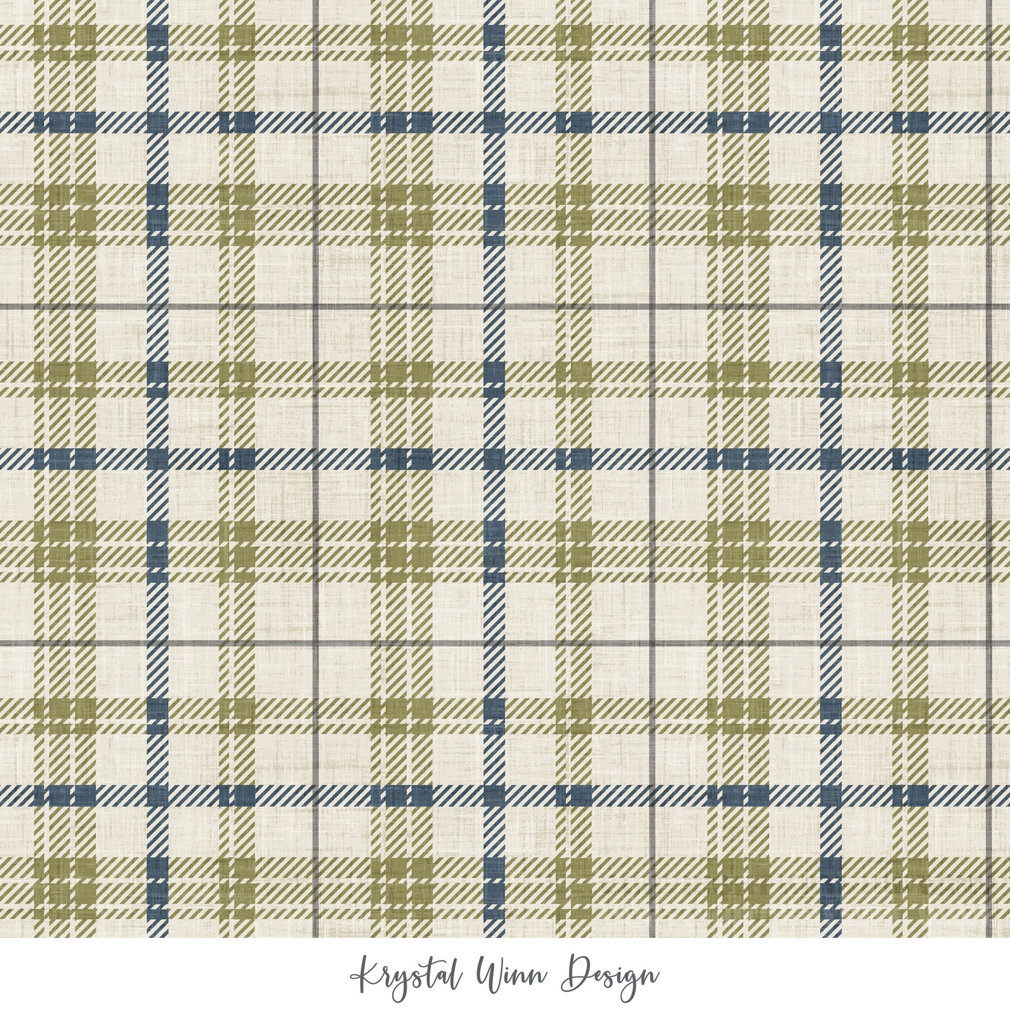 Faux Flannel Fog Plaid KW919