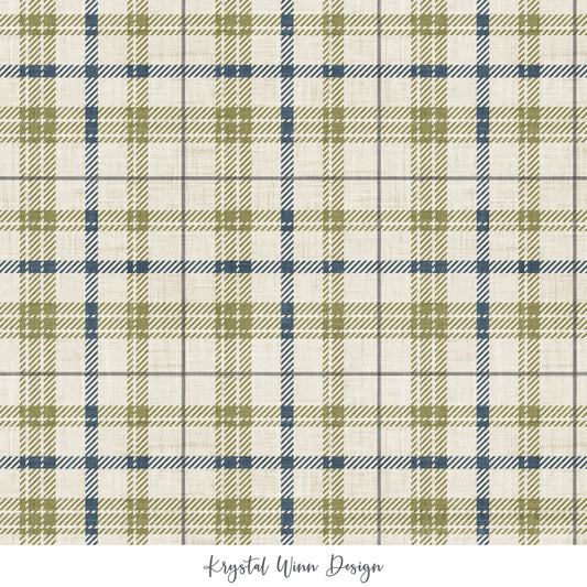 Faux Flannel Fog Plaid KW919