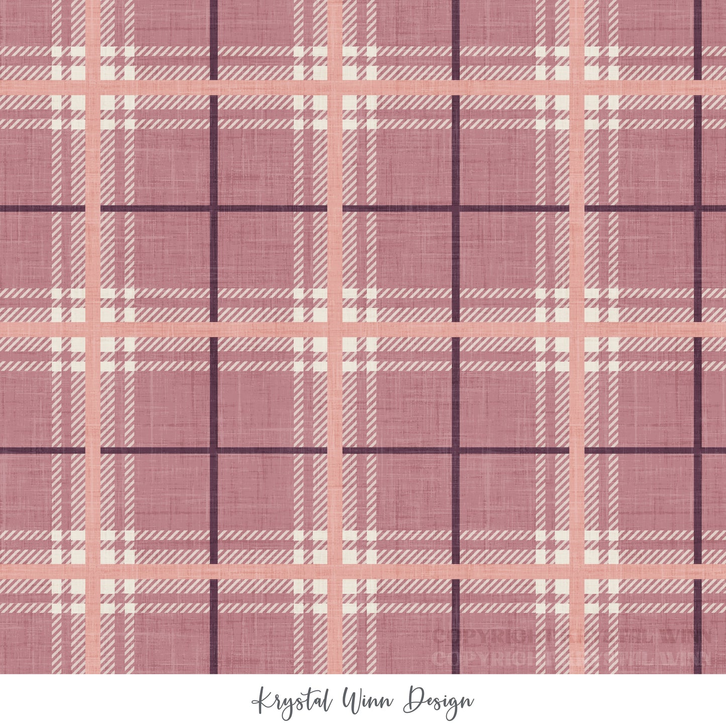 Faux Flannel Mum Plaid KW916