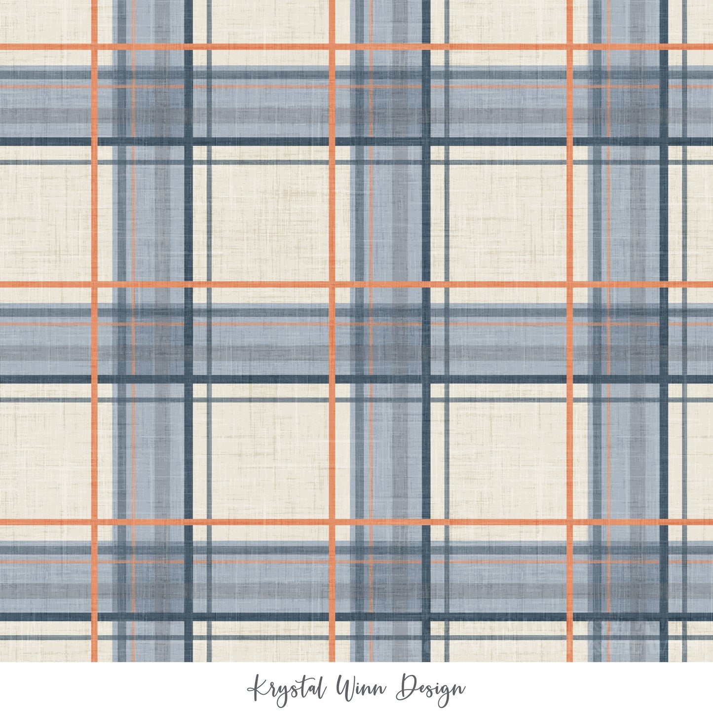 Faux Flannel Stormy Plaid KW910