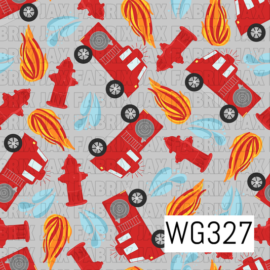 Fire Trucks Grey WG327