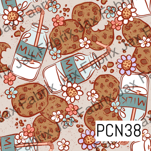 Cookies and Milk Floral PCN38