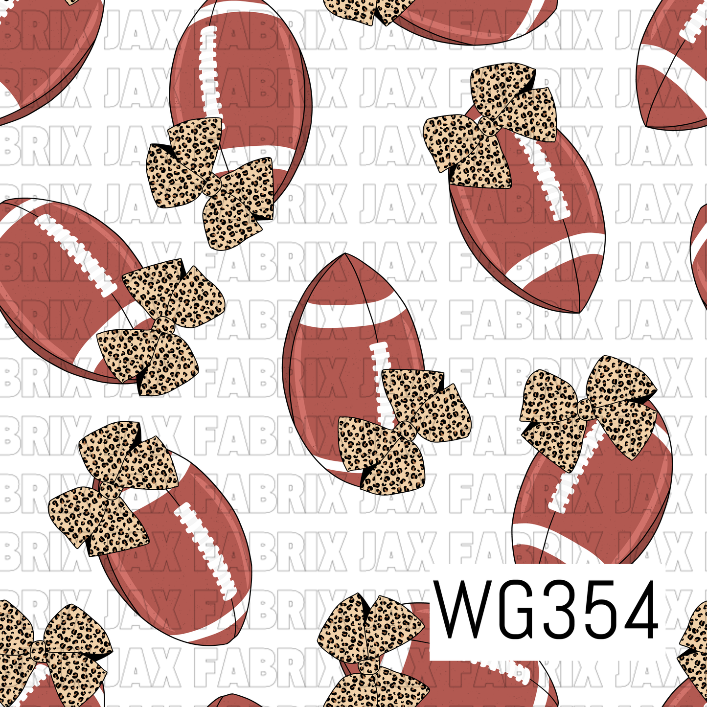 Footballs And Bows WG354