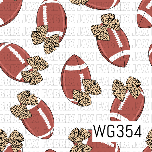 Footballs And Bows WG354