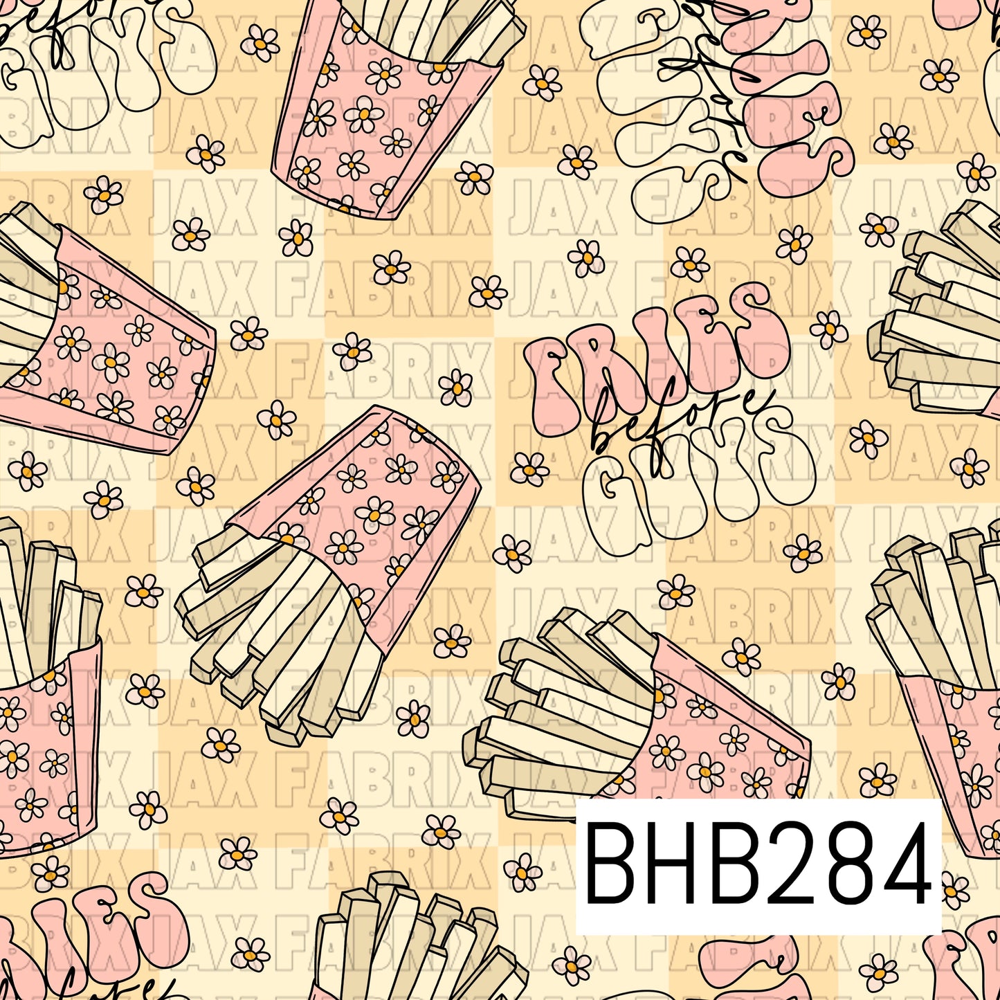 BHB284 Yellow Check