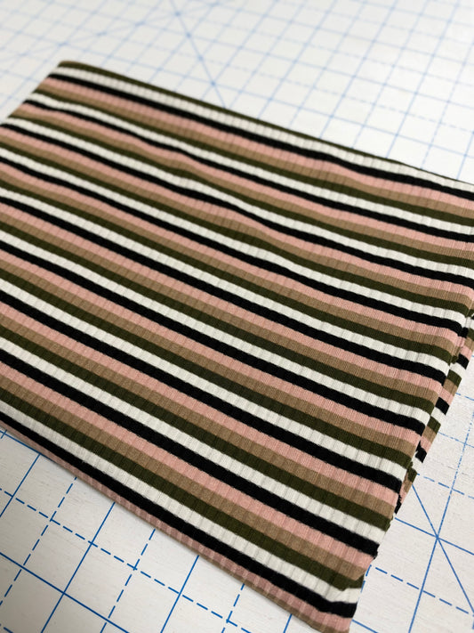 RTS Stripe Rib 4x2 (sold in bundles of 2 yards)
