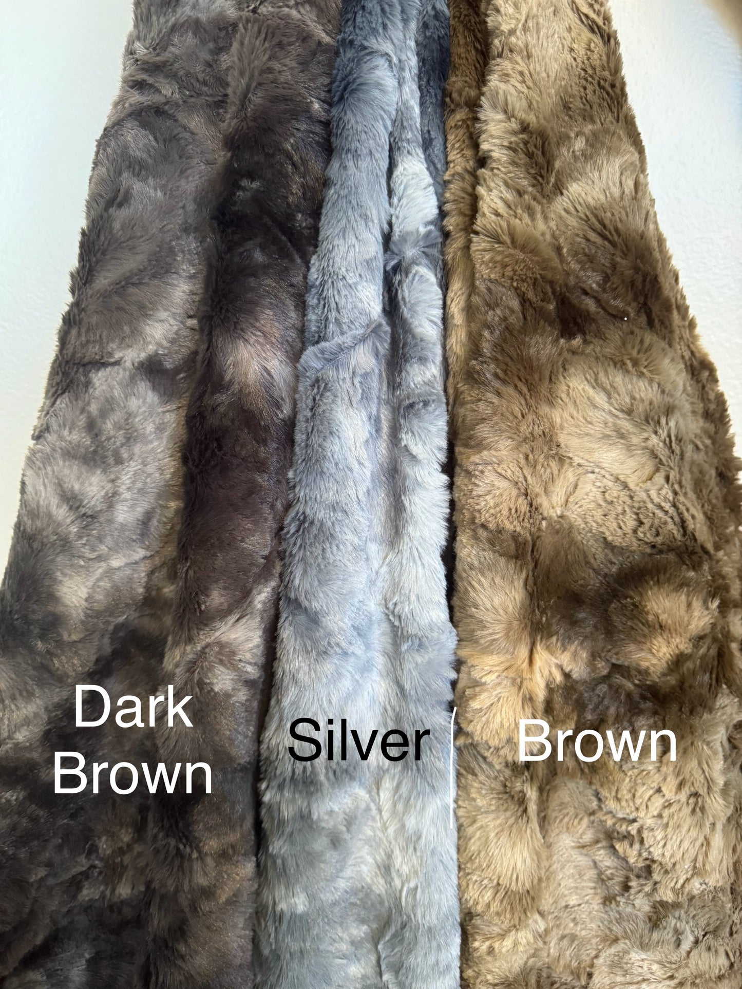 Colored Fur Blankets 50 x 60