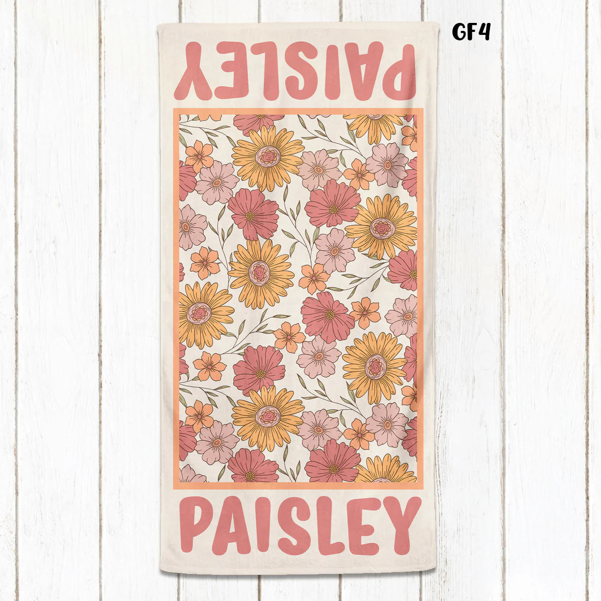 Groovy Floral Towel - 30" x 60"