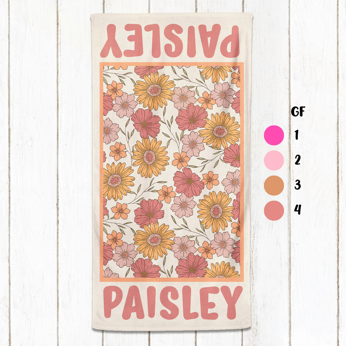 Groovy Floral Towel - 30" x 60"