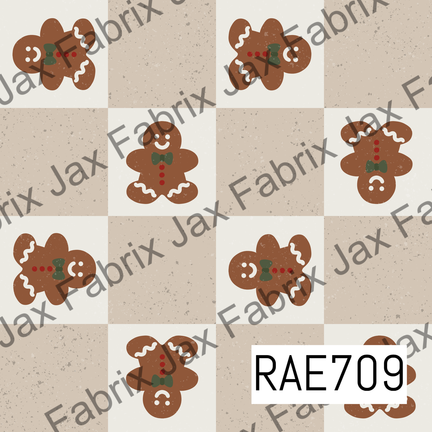 Gingerbread Check RAE709
