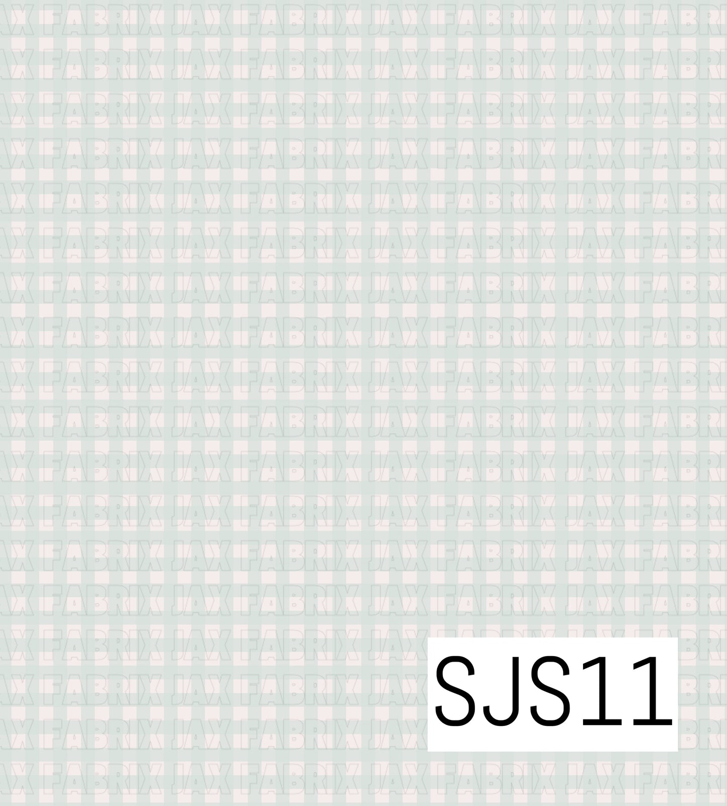 Gingham Mint Green SJS11