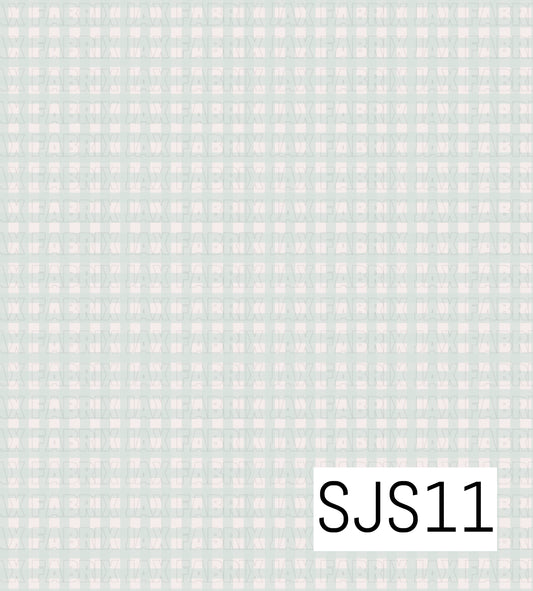 Gingham Mint Green SJS11